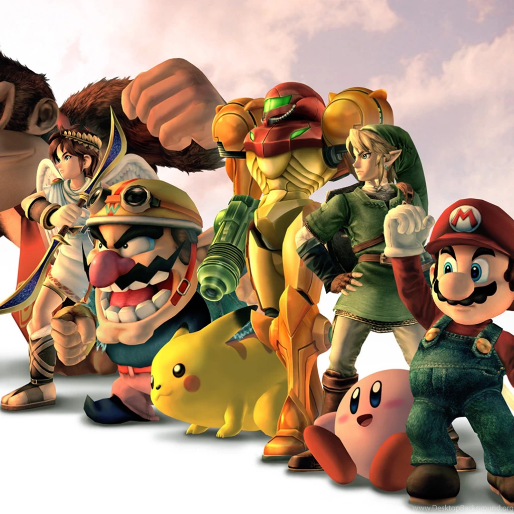 3d Nintendo Characters iPad 1 & 2 Wallpapers