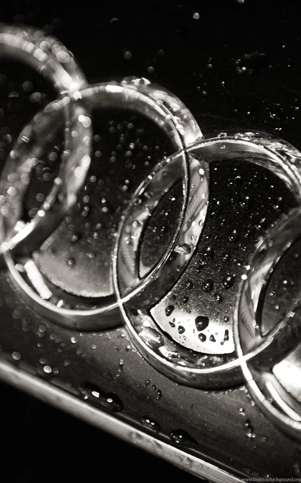 Download Audi Logo In Black & White HD Wallpapers For Kindle Fire ...