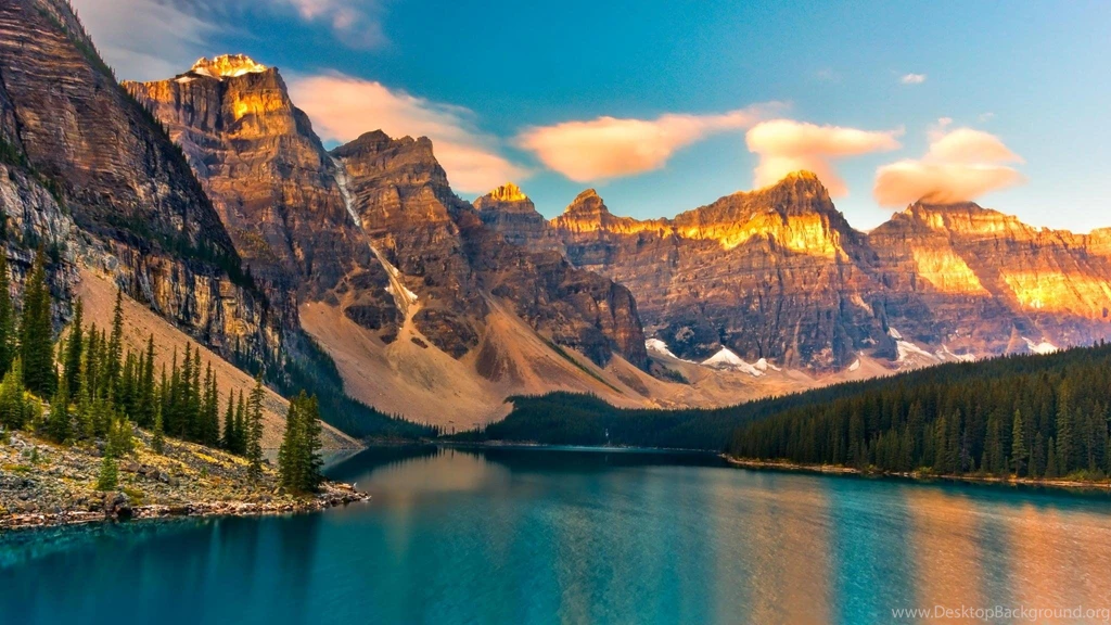 Moraine Lake Sunrise Wallpapers 2048x1152 667204