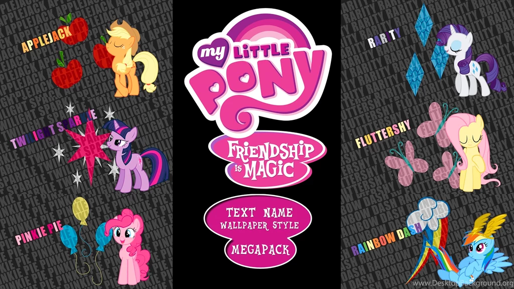 DeviantArt: More Like My Little Pony: FIM 'Text Name' Wallpapers ...
