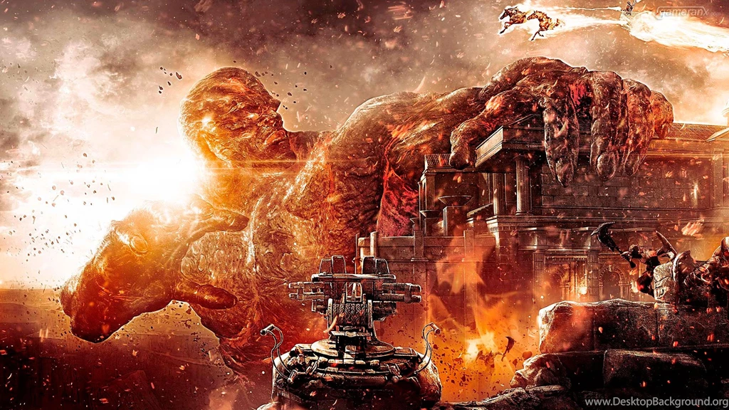 God Of War 3 HD Wallpaper Huge Mountains