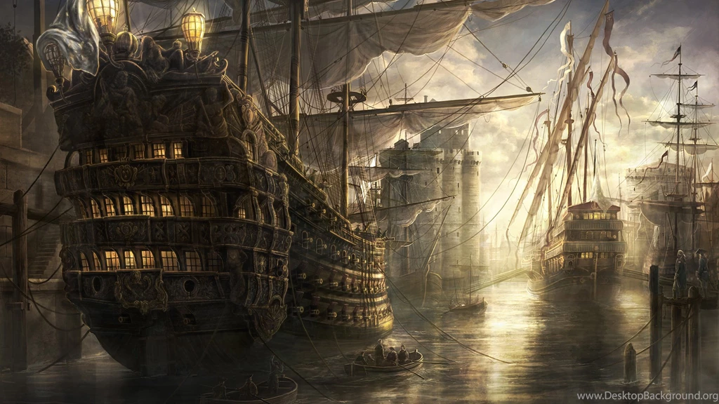 3D Ship Art Background Images Wallpapers