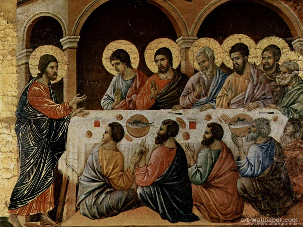 MaestàAltarretabel Of Sienese DomsRückseiteAltarbekrönung With ...