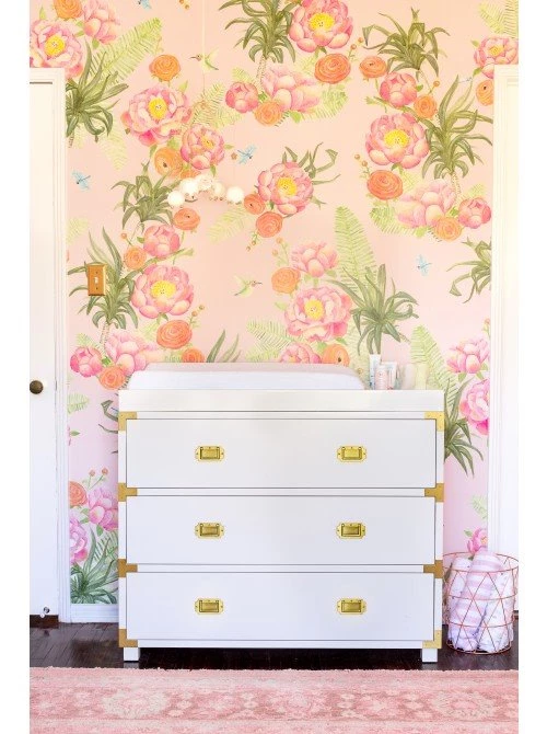 Vivian Mae Wallpapers Mural   L&G Nursery By Emily Henderson