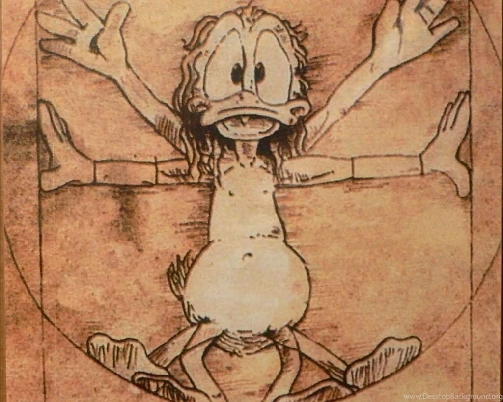 Disney Company Ducks Vitruvian Man Donald Duck Hd Wallpapers ...