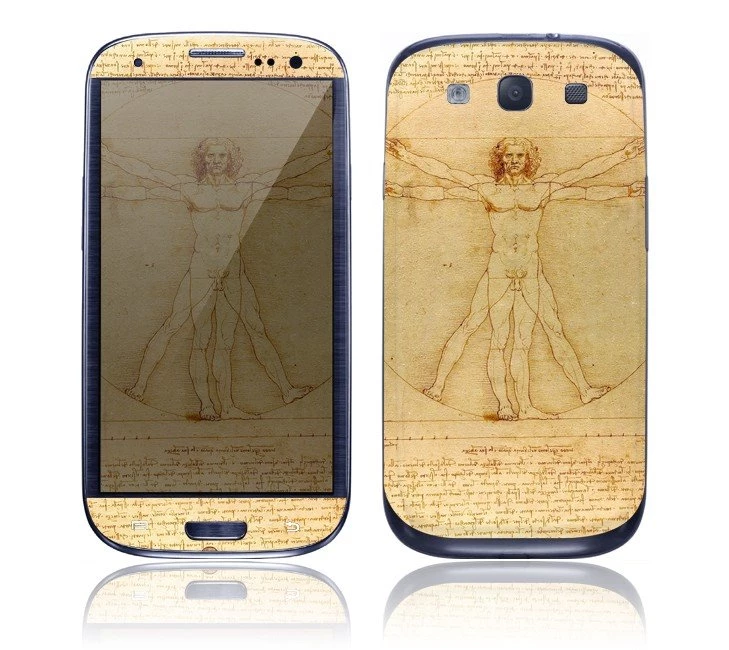 Samsung Galaxy S III, S3 Decal Skin Vitruvian Man