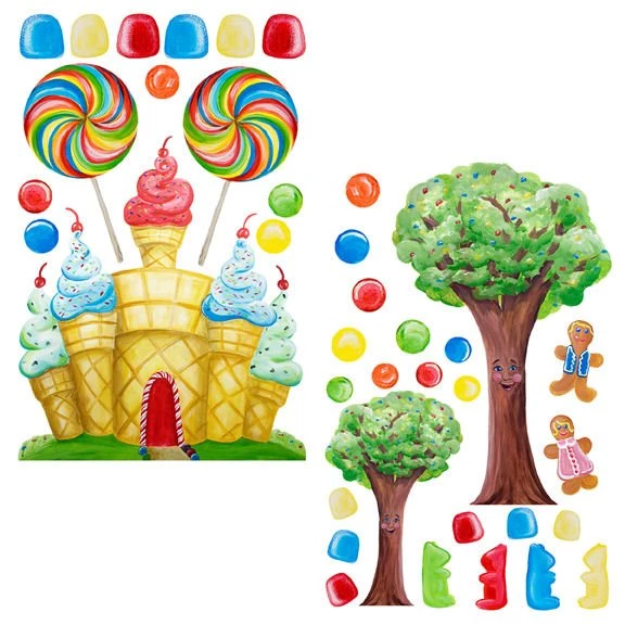 Candyland Set Peel And Stick Wall Decals