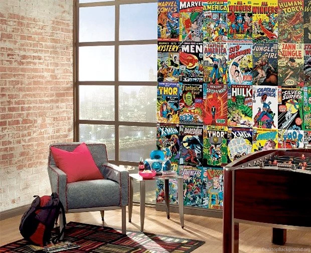 Marvel Comic Book Cover Wallpapers Mural At Werd.com