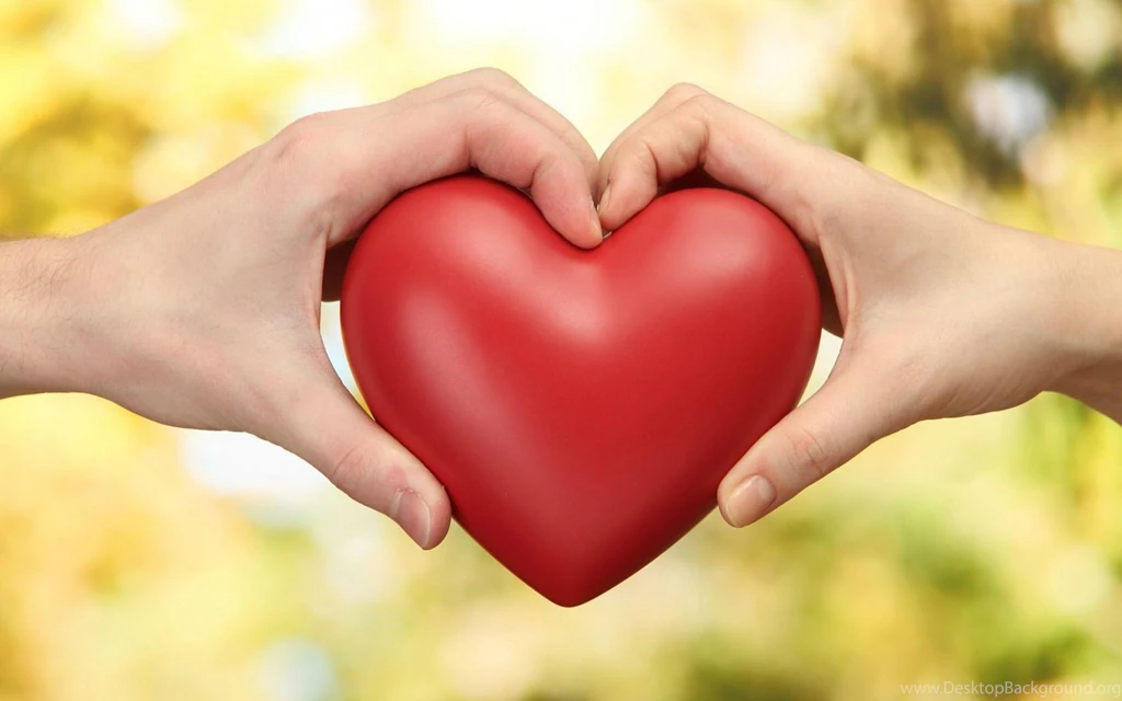 Red Heart With Boy And Girl Love HD Wallpapers