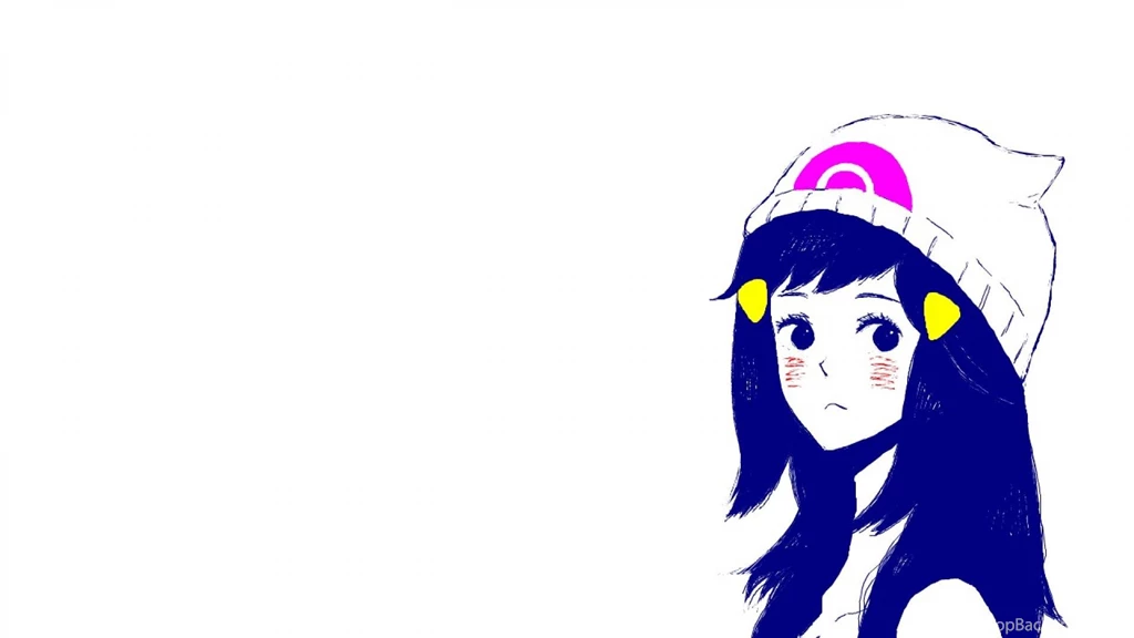 Pokemon Dawn Simple Backgrounds White Wallpapers