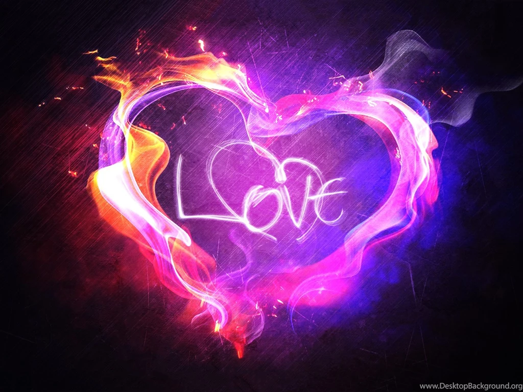 Neon Heart Desktop Wallpapers : Art Wallpapers Ngantukan.com
