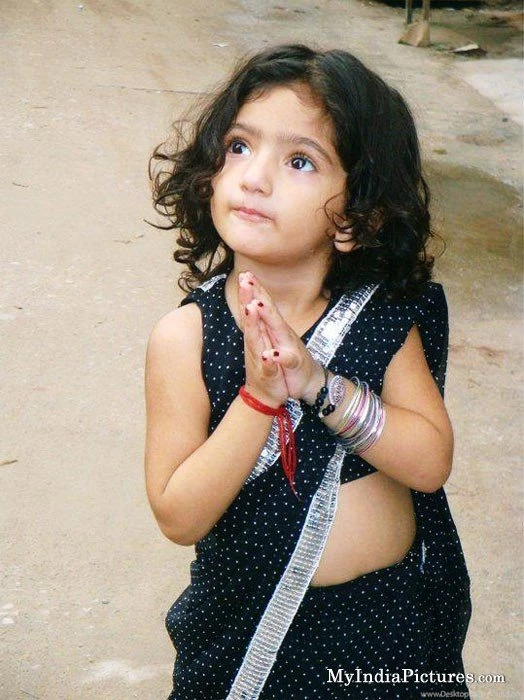 Cute Little Indian Baby Girls In Saree Image Gallery   Photonesta