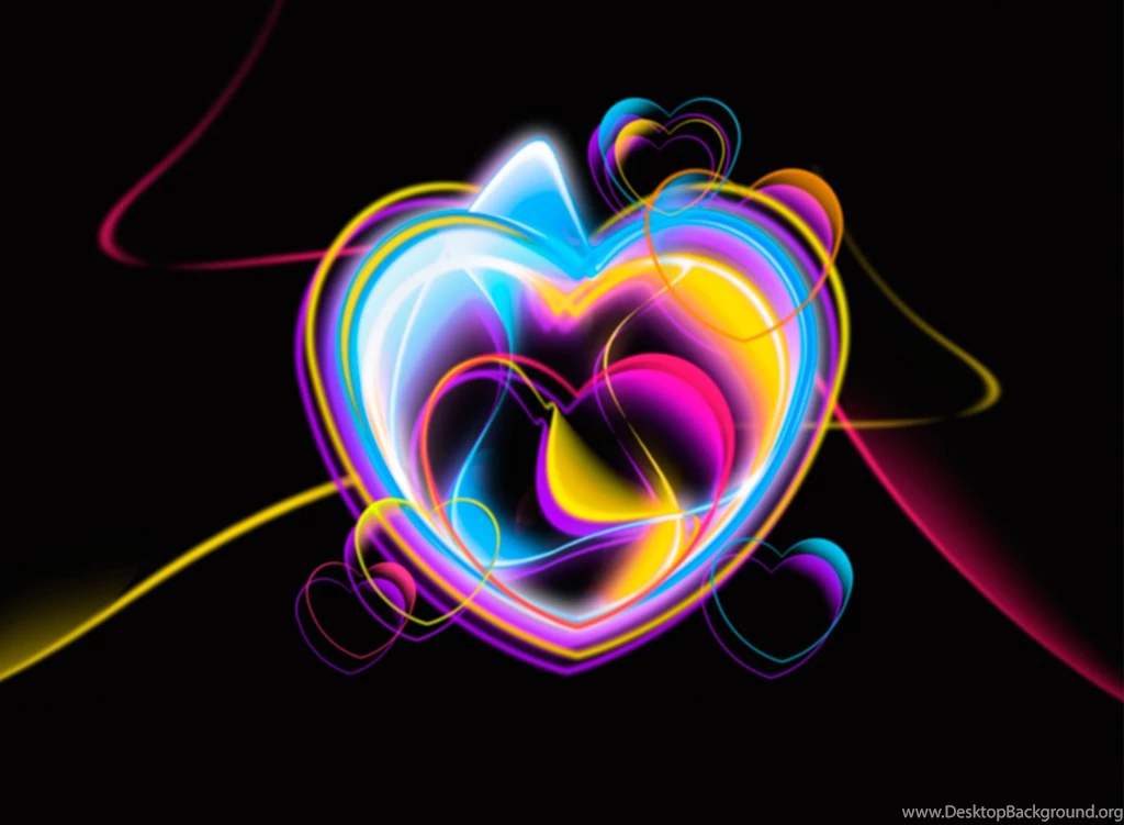 Asus Eee Pad Transformer TF101 Decal Skin Neon Hearts