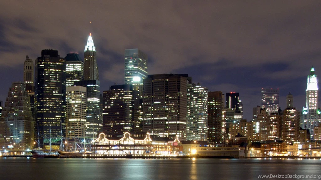NY Skyline 1366x768 Wallpapers