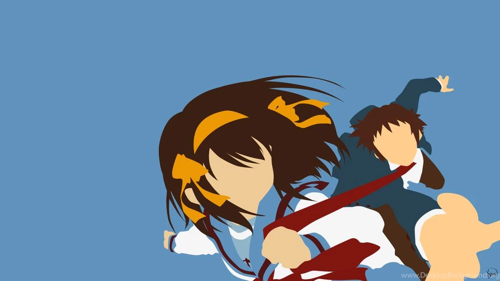 Haruhi Suzumiya/Kyon Minimalist Wallpapers By Greenmapple17 On ...