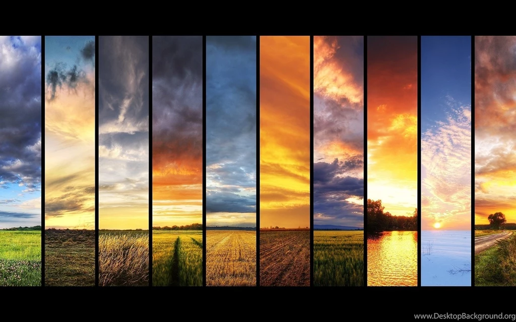 1680x1050 Summer, Spring, Seasons, The Sun, Collage, Autumn ...