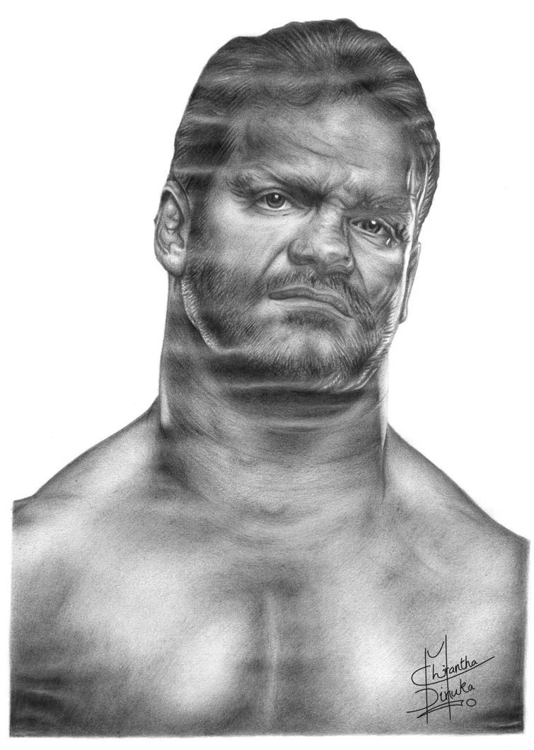 Chris Benoit Pencil Drawing By Chirantha On DeviantArt