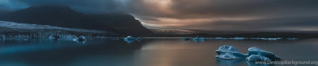 Iceberg Sea [5760x1200] : Threescreenwallpapers