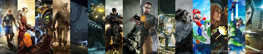 My New Wallpapers (5760x1200). Link To Full Res In Comments. : Gaming