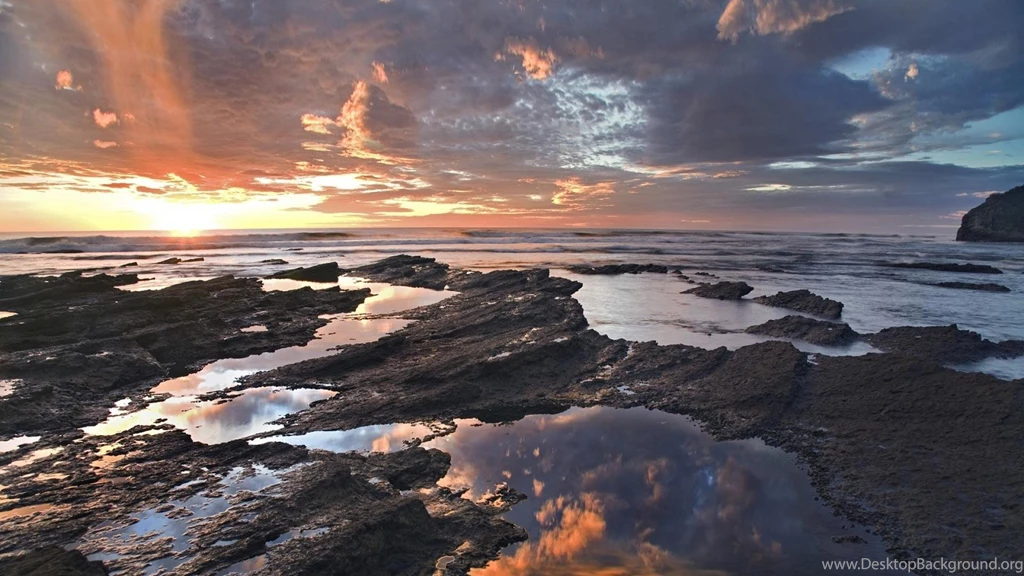 Sunset Nature Beach Costa Rica Wallpapers