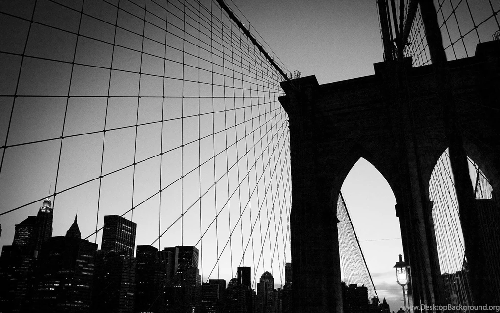 Bridge Brooklyn Bridge Monochrome Wallpapers   (