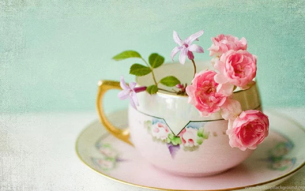 Pink Rose Teacup   (