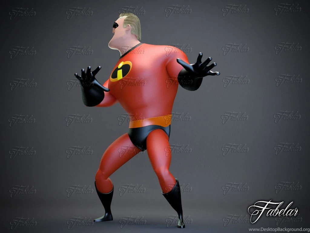 Mr Incredible Rigged 3D Model Game Ready Rigged .max CGTrader.com