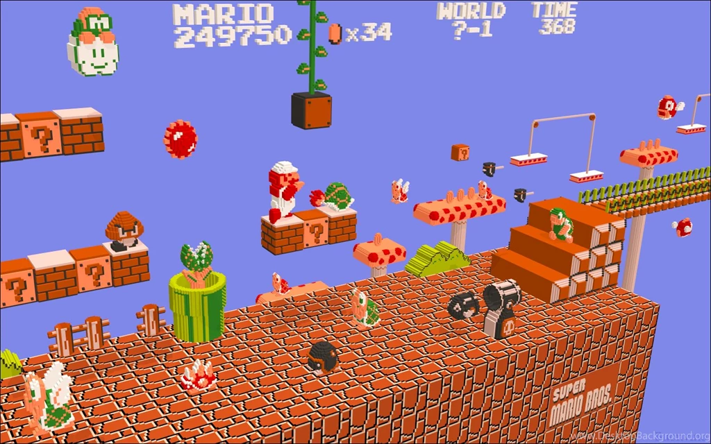 8 Bit Mario Wallpapers Wallpapers Cave