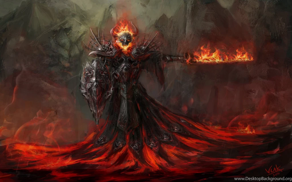 Dark Demon Fantasy Fire Wallpapers