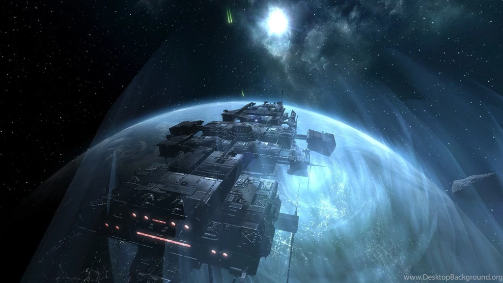 Blue Spaceship 1920x1080Space Amazing SpaceshipIllustrationPage ...