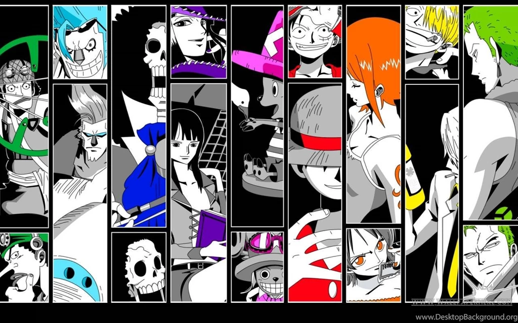 One Piece Main Characters Wall Desktop Wallpapers 1 : Image 2 ...