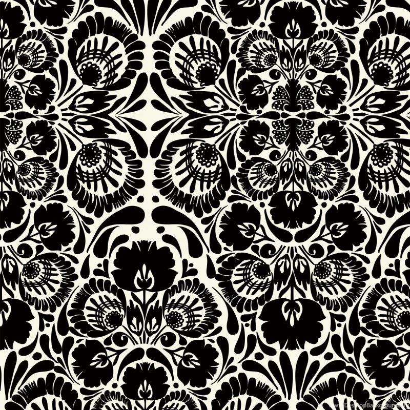 Classic Contemporary Folk Flowers Wallpapers By Kreme Life