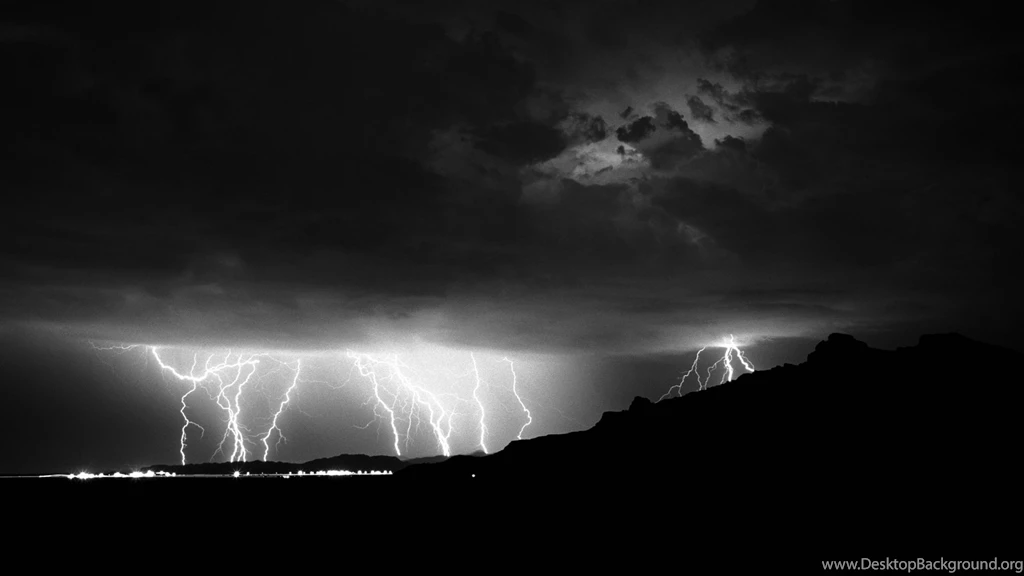 Wallpaper: Thunderstorm, Lightening, Dark Night, Natural ...