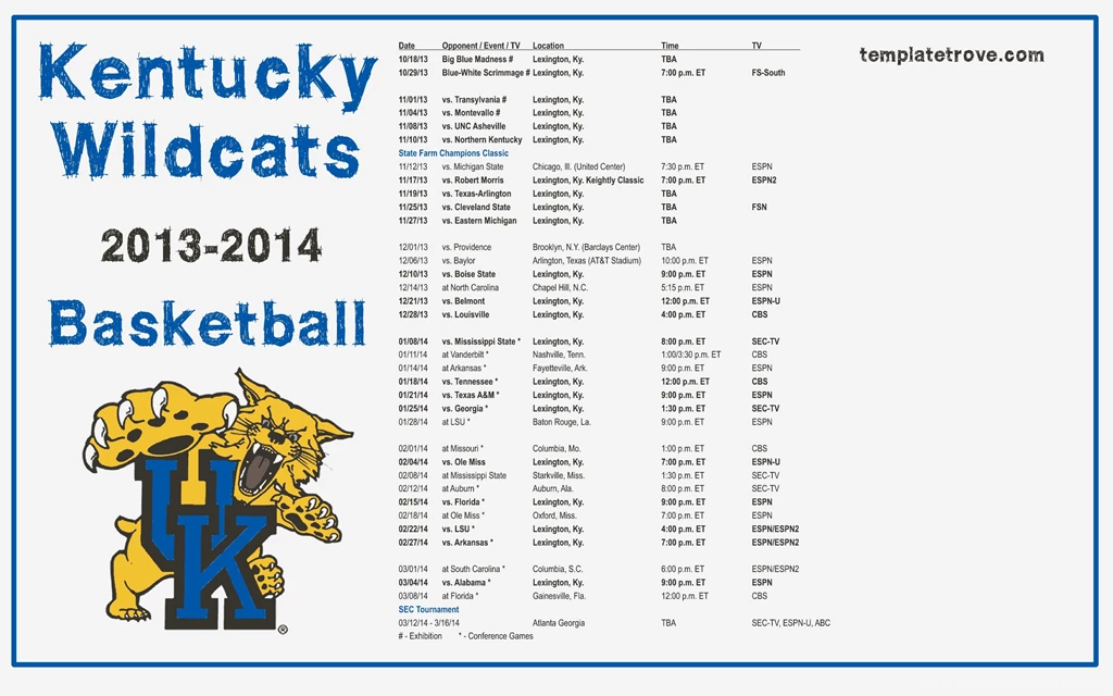 2013 2014 College Basketball Desktop Wallpapers Schedules
