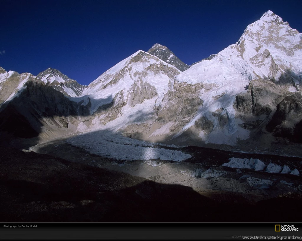 Mount Everest And Mount Nuptse