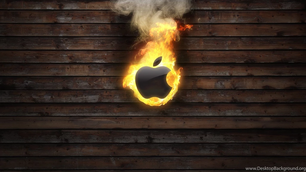 Apple Flame Wall Image