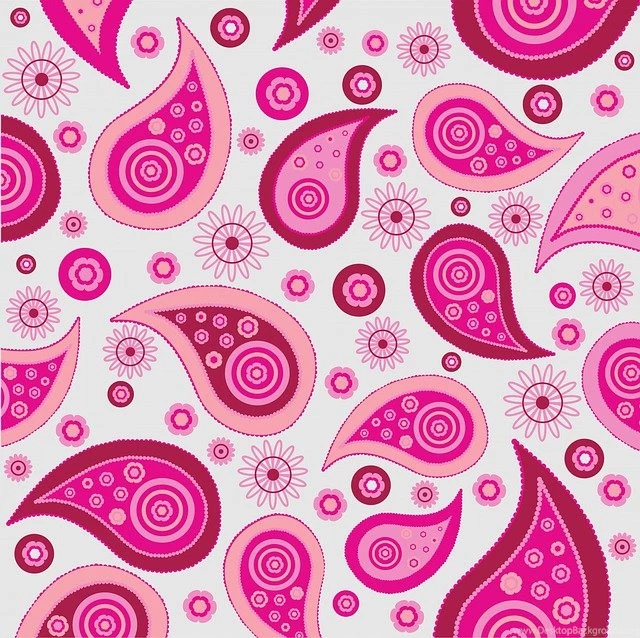 PAISLEY, PATTERN, ART, BACKGROUND, WALLPAPER, PINK Public Domain ...