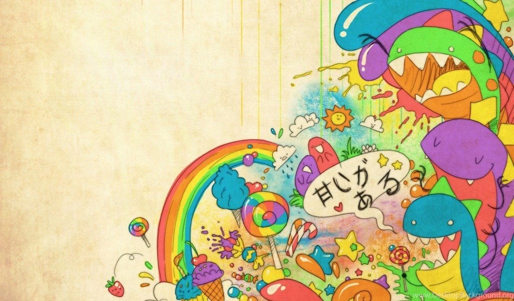 Abstract Cartoon Desktop Wallpaper 1024×640