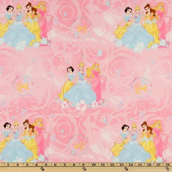 Disney Princess Scenic Pink Discount Designer Fabric Fabric.com