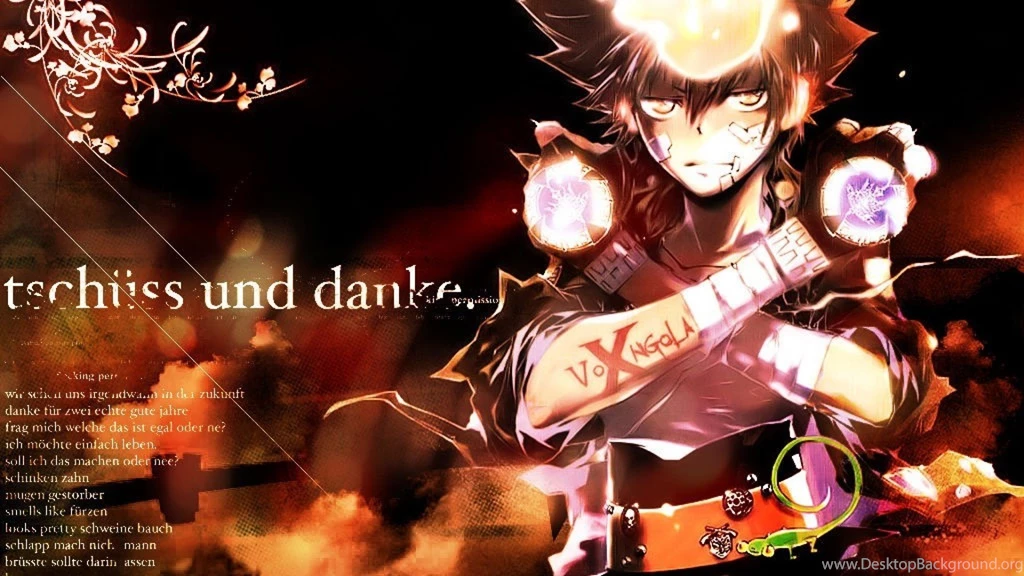 SuperHD.pics: Katekyo Hitman Reborn Tsuna Anime Anime Boys Burn ...