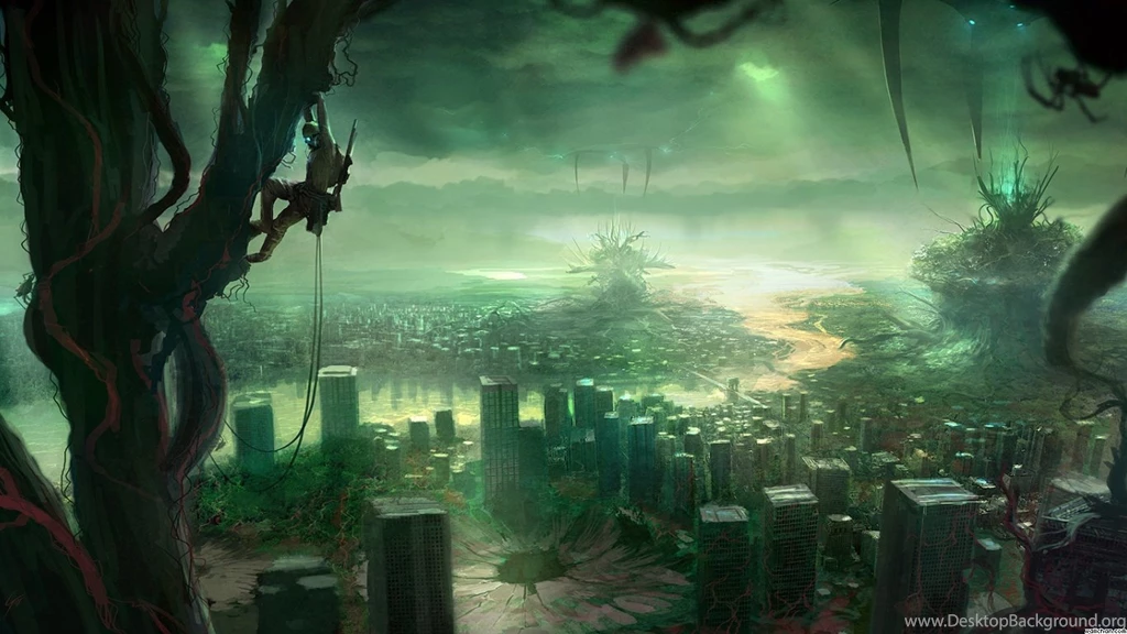 Wallpapers Taylor Gang Gloomy Futuristic City Wallchan 1366x768 ...