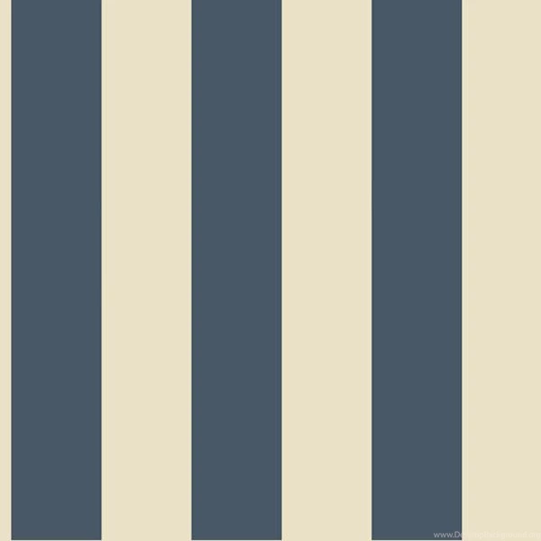 Navy Blue And Beige 3 Inch Stripe Wallpapers