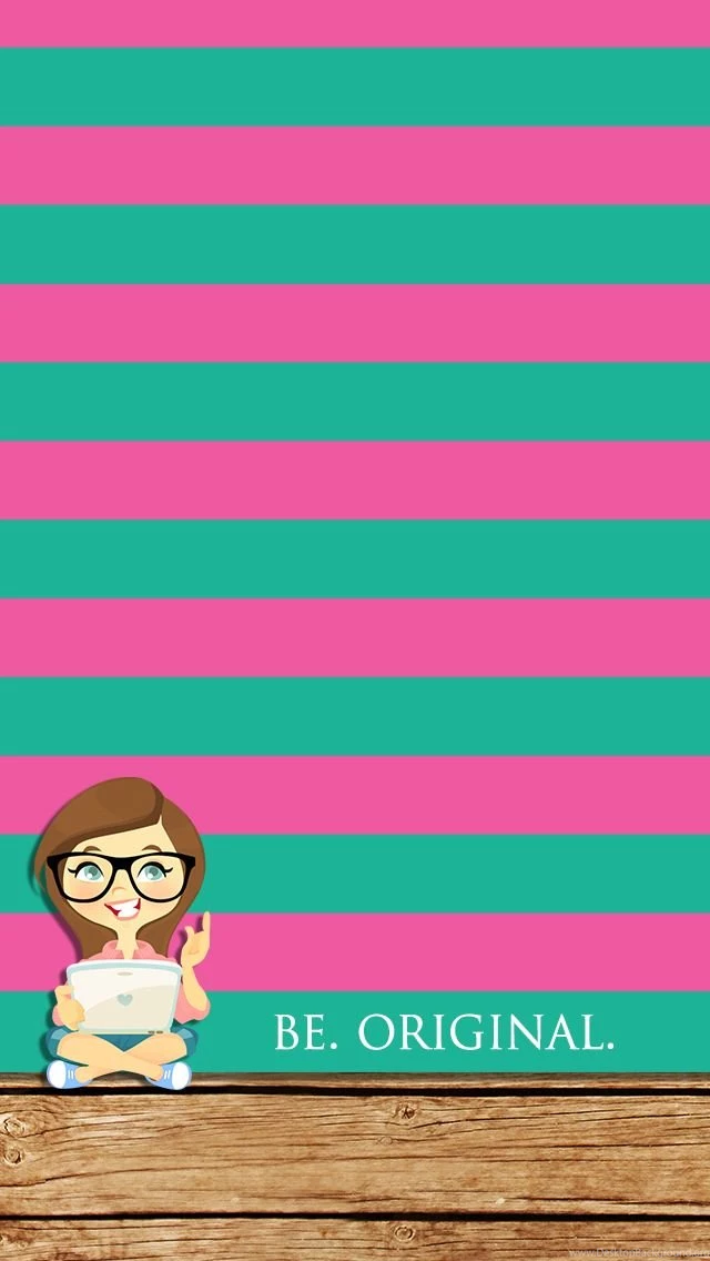 Free iPhone 5 Teal ANd Pink Wallpapers