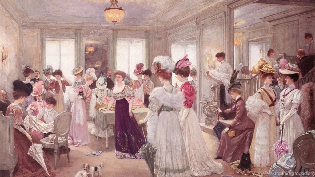 Wallpapers Leides Ladies Paintings Classic Art Admission Clothes ...