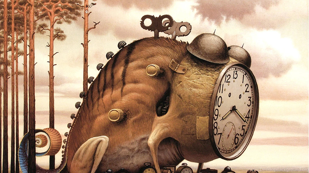 Jacek Yerka Nvidia Castles Fields Head Rubble Streams