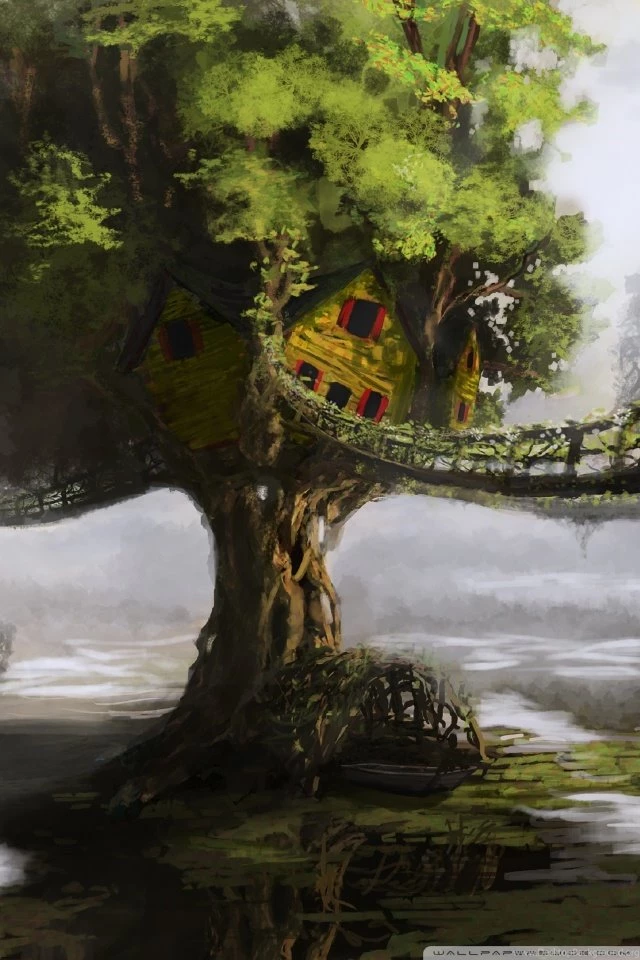 Fantasy Tree House HD Desktop Wallpapers : High Definition ...