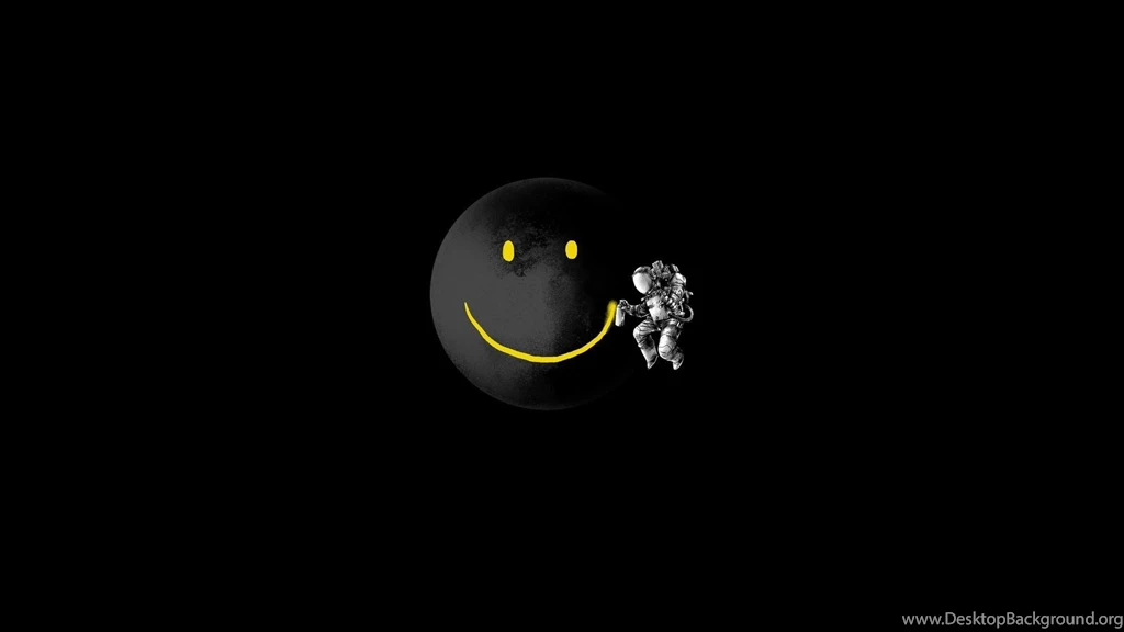 Moon Astronauts Black Backgrounds Dark Graffiti Wallpapers