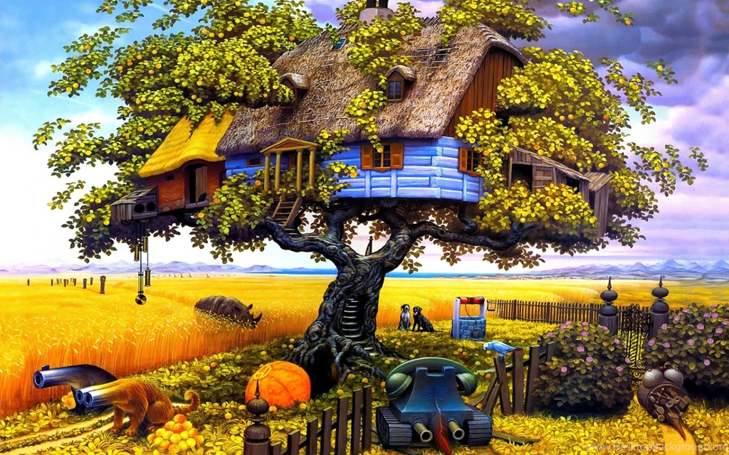 I Love Treehouses: Autumn Tree House Wallpapers 1680x1050