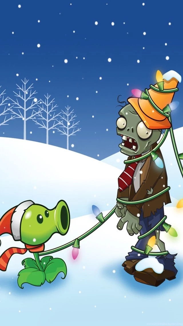 Plants Vs. Zombies Christmas Wallpapers Free iPhone Wallpapers