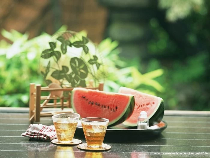 Watermelon & Summer Scene Wallpapers 1 Wallcoo.net